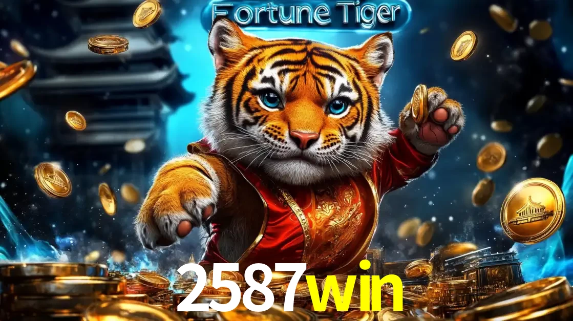 Imagem promocional do jogo de slot Fortune Tiger, com um tigre majestoso em traje tradicional cercado por uma fortuna em moedas de ouro, disponível agora no cassino 2587win.